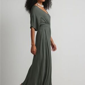 Casual Green Maxi Dress